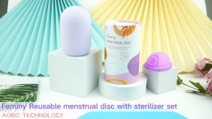 Womens Menstruation Disk Disc With Sterilization Monthly Tampon Alternative Certified Period Disco Collector Menstrual Cup Case