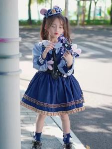 จูดี้กระต่ายเจ้าหน้าที่ตำรวจ Lolita ชุดเจ้าหญิงเด็กผู้หญิงชุดกระโปรงชุดฤดูใบไม้ผลิและฤดูใบไม้ร่วง