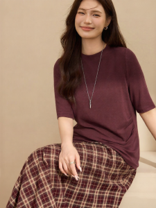 QLX | Simple Stylish Plus Size Womens Blouse