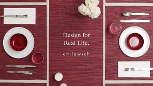 Chilewich Mosaic Woven Table Runner with Microban® Made in USA