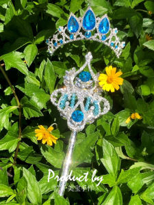 Gậy Phép Thuật Quyền Trượng Băng Tuyết Bé Gái Công Chúa Quảng Thiên Đồ Chơi Dụng Cụ Biểu Diễn Biểu Diễn Vương Miện Aisha Nhiều Khắc Kỳ Duyên