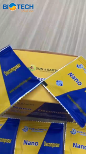 Nano Decomposer Vi sinh ủ phân hữu cơ compost tăng cường chất lượng phân ủ hộp 15 gói