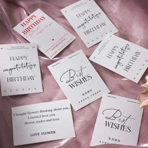Thiệp Chúc Mừng Sinh Nhật Sáng Tạo Ngày Lễ Tình Nhân Hoa Tươi Thiệp Quà Tặng Tiếng Anh Đơn Giản Thiết Kế Hoa Bó Hoa Tươi Thiệp