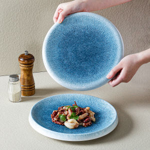 Commercial Dining High Gloss Melamine Plate round Flat Cold Dish Specialized BBQ Restaurant Banquet Banqueting Tableware