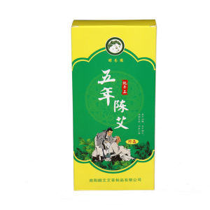 Traditional Handmade Stone Milling Moxa Stick Home Use Five-Year Aged Moxa Wool Artemisia Herb Moxa Column for Acupoint Massage