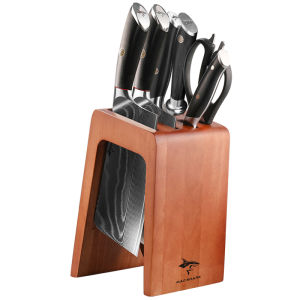 Mad Shark | Premium Wooden Knife Holder