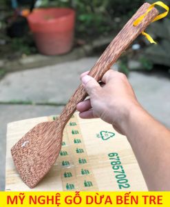 CÓ VIDEO - Sạn bếp loại lớn bằng gỗ dừa - HÀNG LOẠI 1 - mỹ nghệ dừa bến tre