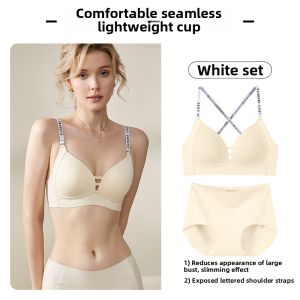 Seamless Back Smoothing Full Figure Minimizer Bra with Under Arm Support Sag Prevention Wireless Lifting