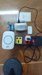 Chuông cửa không dây báo Khách LWR M10 báo động chống trộm cho gia đình cửa hàng