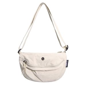 2025 New Casual Commuter Large Capacity Sling Bag Lightweight Parachute Fabric Single Shoulder Bag Saddle Bag Fashionable Womens Handbag