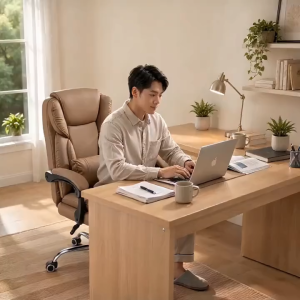 Computer chair home leisure backrest reclining sofa chair study office chair comfortable sitting boss chair