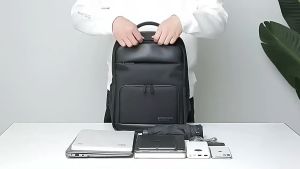 JACKMAN FZ-6012 Tas Ransel Laptop 16 Inch Backpack USB Kulit Oxford