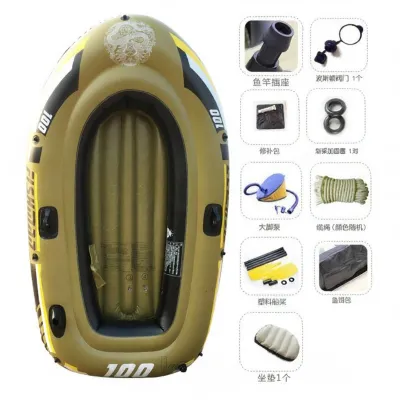 Thickened Rubber Inflatable Boat Fishing Boat Kayak for 2/3/4/5 People Double Person Rubberraft Fishing Ship Water Sports Gear