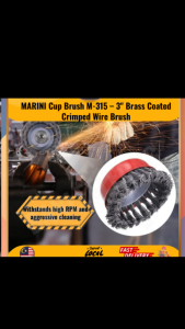 MARINI M-315 Twist Knot Cup Brush – Heavy-Duty Steel Wire (3” / 75mm)