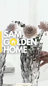 Bình Hoa Trang Trí Lina Thủy Tinh Cao Cấp Decor Phòng Khách Bàn Ăn Sang Trọng Hiện Đại Phong Cách Châu Âu