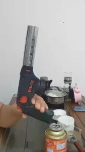 Đầu Khò Gas Mini HS-808 Cầm Tay Đánh Lửa Tự Động Công Nghệ Nhật Bản Khè Lửa Xanh Nhiệt Độ 1300 Độ C