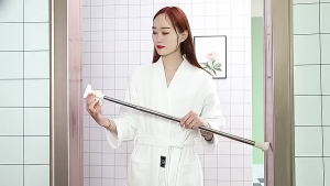 Tiang Gantungan Flexible Tanpa Paku / Tiang Horden / Tiang Jemuran / Tiang Serbaguna bisa di Kamar Mandi Toilet Dapur Jendela