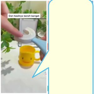 HIROSHI - Sikat Gigi Silikon Anak Bentuk U & Pasta Gigi Anak