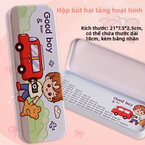 Vỏ Bút Đôi Lớp Hình Thú Nhỏ Dễ Thương