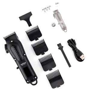 HIENA HYN-212 Hair Clipper Cordless Barber Trimmer UBS Rechargeable Cordless Beard Trimmer Hiena Original Rechargeable Hair Trimmer for Men