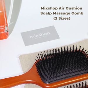 mixshop Wooden Paddle Brush/Air Cushion Scalp Massage Comb Brush [SG READY STOCK] [Free Comb Canvas Bag]