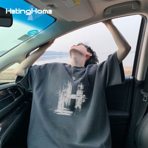 HetingHOME | Hetinghome Loose Fit American Style Short Sleeve T-Shirt Couple Matching Sweatshirt Casual Comfortable Cotton Top For Youth