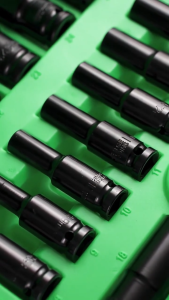 X-Tools 20PCS Set Soket Impact Baja Karbon 1/2 Inch untuk Perbaikan dan Penyumbatan 8-32MM