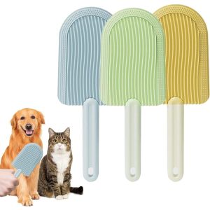 CRUSHES Hair Removal Cat Tongue Comb Soft Ice Cream Shape Dog Grooming Brush Creative Cat Deshedding Brush Pet Supplies