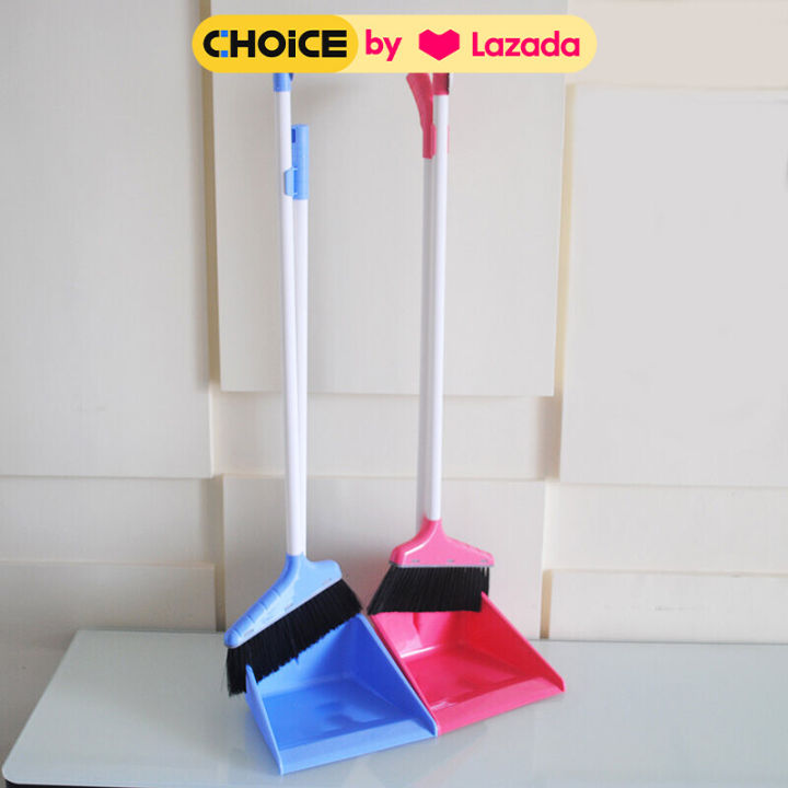 2in1 Broom and Dustpan Set Dust Pan with Handle Cleaning Brush Broom Floor Sweep walis and dustpan
