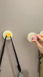 ตะขอแขวนติดผนัง ตะขอสี ตะขอติดผนัง ตะขอหลากสีสัน ตะขอแขวนผนัง ตะขอถ้วยดูดติดผนัง เรียบ มินิมอล ไม่ต้องเจาะรู ตะขอพลาสติก