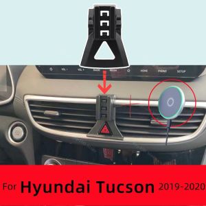 Magnetic Phone Holder For Hyundai Tucson NX4 2019-2020 Wireless Charging Special Fixed Bracket Base MagSafe Mount Accessoires