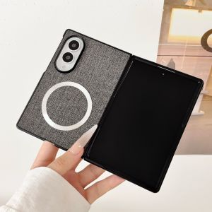 Magnetic Leather Phone Case for Samsung Galaxy Z Fold 8 7 6 5 4 ZFold8 Ultra for Magsafe Wireless Charge All Inclusive Cover