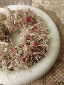 French Style Plush Hair Ties Mixed Handmade Thread Large Bow Hair Accessories Sweet Floral Print Elastic Hair Bands for Women