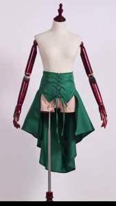 [YiNiu]Victorian Burlesque Skirt Gothic Steampunk Corset Costume Punk Black Bustle Skirts