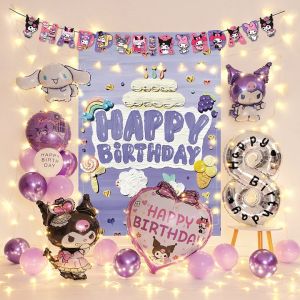 Paket Balon Kuromi & Dekorasi Ulang Tahun Kuromi Sanrio