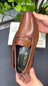Giày lười nam - giày tây nam công sở HT.NEO da bò thật kiểu dáng đơn giản sang trọng lịch lãm dễ phối đồ