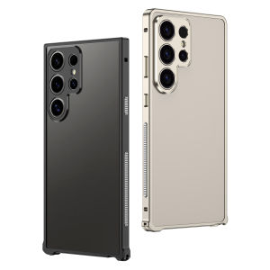 กรอบเคสโทรศัพท์โลหะบางเฉียบสำหรับ Samsung Galaxy S25 Ultra 23 S24กับเคสโทรศัพท์ตัวปกป้องกล้องถ่ายรูป
