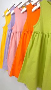 Váy sát nách bé gái 27Kids đầm nữ mùa hè chất cotton thoáng mát cho trẻ 2-10 Tuổi GSDR2