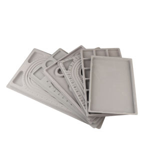 Flocked Bead Tray Board Design Plate Bracelet Measuring Tool Organizer Tray WorkBenches For DIY Jewelry Making Tools Accessories