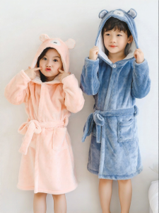 batubatu | Fleece Flannel Childrens Sleepwear Hooded