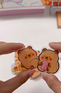 คลิปหนีบคาปิบาร่า ตัวหนีบการ์ตูนน่ารัก คลิปอะคริลิคหนีบกระดาษ พร้อมส่ง