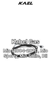 Kabel Gas Yamaha Fino & Mio Lama Old 2004-2011 & Mio Soul & Mio Sporty Karbu Tali Kawat Gas