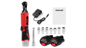 👍🏻👍🏻NERE 12V Cordless Right Angle Electric Wrench 35NM 3/8" Ratchet Wrench Set Car Repair Power Tools