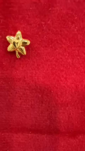 Poh Heng Jewellery 24K Star Earrings in Yellow Gold[Price By Weight]