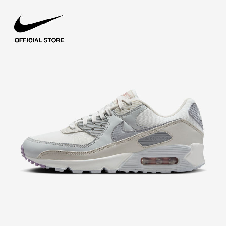 Nike Womens AIR Max 90 Shoes Summit White [DH8010-107] Sepatu