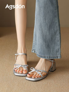 Agsdon | French Bow Design Womens Sandals