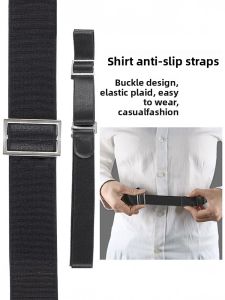 Anti-slip Anti-wrinkle Waist Belt for Men and Women Shirts
