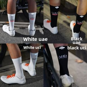 Professional Cycling Socks for Men And Women Night Reflective Road Bicycle Socks Outdoor Sports Long Socks UCI Tour De France