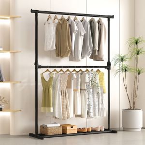 Foldable Double-Layer Floor Drying Rack
