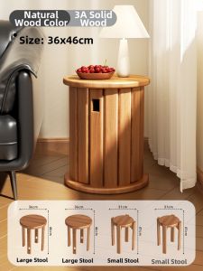 ZHIFAN | Stackable Multi-functional Round Stool for Home Dining